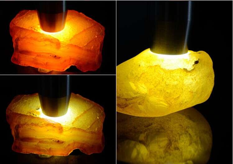 玉石用照玉手電筒白光和放大鏡看的是什么？